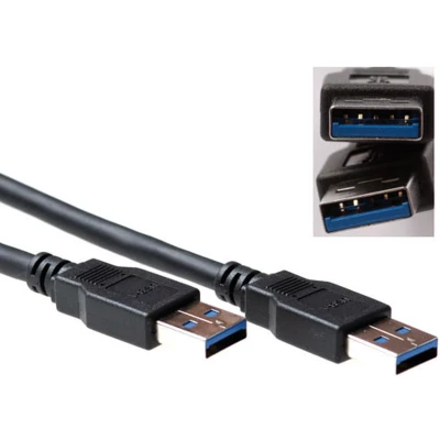 Afbeelding van ACT SB0002 USB A 3.1 Gen1 (3.0) Aansluitkabel male/male 5 meter