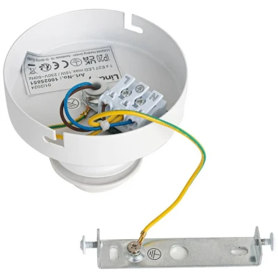 Afbeelding van Lindby plafondlamp 1licht Metaal H: 22 cm E27 wit