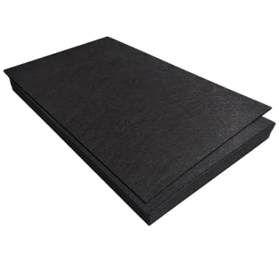 Afbeelding van Jtnohx 11 vellen hard vilt, 17,78 x 28,7 cm, om te knutselen, vierkant vilt naaien, zwart