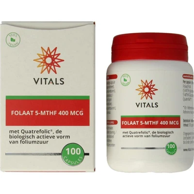 Afbeelding van Vitals Folaat 5 mthf 400mg Capsules