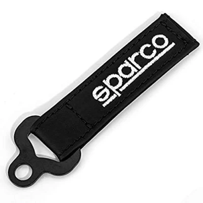 Afbeelding van Sparco Sleutelhanger Leren Keychain Zwart