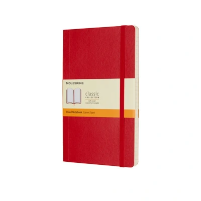 Image de Carnet ligne grand format souple scarlet