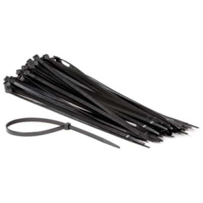 Afbeelding van Set met nylon kabelbinders 7.6 x 400 mm zwart (100 st.) Velleman