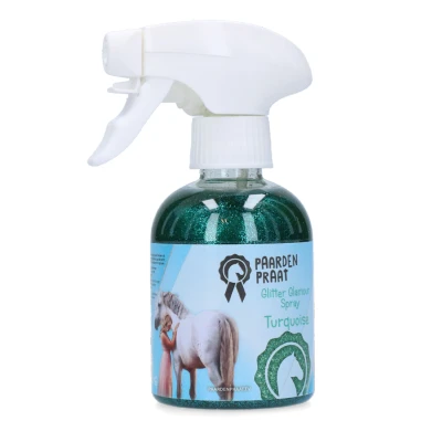 Image de Paardenpraat Spray Glitter Glamour Turquoise 250ml