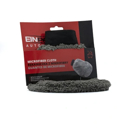Afbeelding van Einparts Microvezel Handschoen Doek Voertuig Wassen Grijs (set)