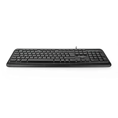 Afbeelding van Bedraad Toetsenbord USB Gevoed Multimedia QWERTZ Duits Ja Nedis
