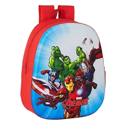 Afbeelding van 3D Kinderrugzak The Avengers Rood