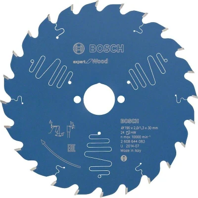 Image de BOSCH 2608644083 lame de scie circulaire Expert pour le bois, 190 x 30 2 mm, 24T