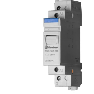 Afbeelding van Finder 20.21.9.024.4000 Stroomstootschakelaar DIN rail 1x NO 24 V/DC 16 A 4000 VA 1 stuk(s)