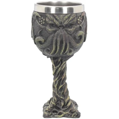 Afbeelding van Nemesis Now Cthulhu&#039;s Thirst Lovecraft Octopus Monster Wijnkelk Zwart 17cm