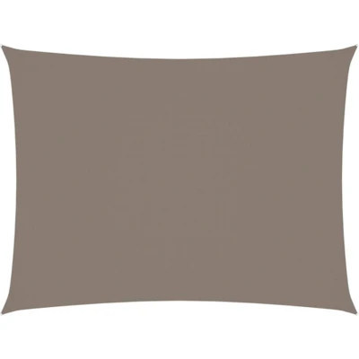 Afbeelding van Zonnescherm rechthoekig 4x6 m oxford stof taupe