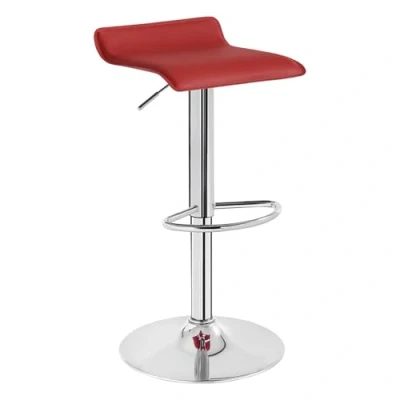 Afbeelding van WOLTU 1 x designbarkruk van kunstleer, antislip kruk, bordeauxrood BH11bd