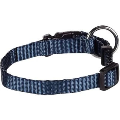 Afbeelding van Hond Halsband Ziggi Donkerblauw XXS 15 25cm 10mm