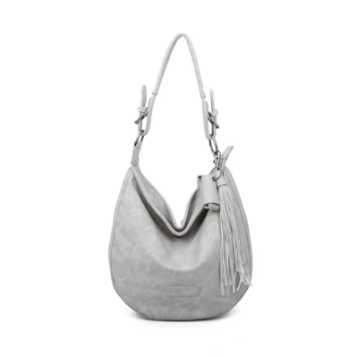 Afbeelding van Fritzi aus Preußen Schoudertas Jakx Lipstick01 Hobo Bag Grey Grijs