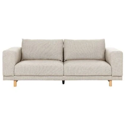 Afbeelding van NIVALA Driezitsbank Lichtbeige Polyester