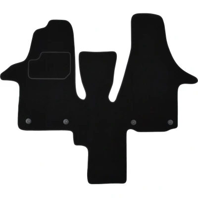 Afbeelding van MAMMOOTH A041 VW231 PRM 01 Vloermatset Textiel Voor 1 Zwart VOLKSWAGEN: Multivan 5 (7HM