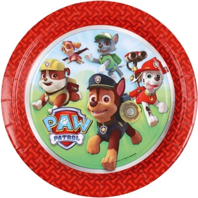 Afbeelding van Paw Patrol Bordjes 18cm 8 stuks
