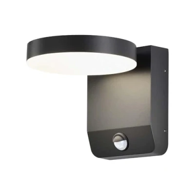 Afbeelding van V TAC VT 11020S RD B Draaibare LED Wandlamp met Sensor IP65 Zwart 17W 2520 Lumen 4000K