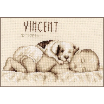 Afbeelding van Vervaco Telpakket kit Baby met hond PN 0199545