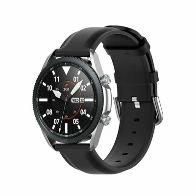 Afbeelding van Garmin Approach S12 / S40 S42 Classic leren bandje Zwart
