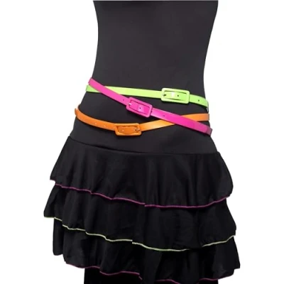 Afbeelding van Dressing Up &amp; Costumes 80s Pop Neon Belts