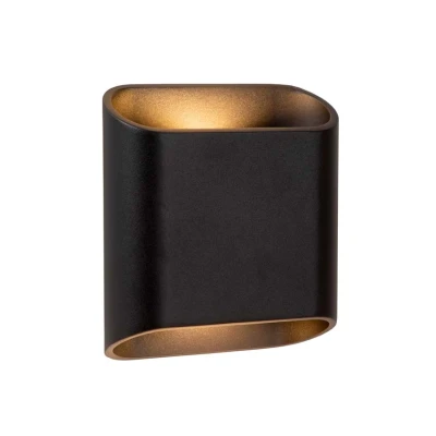 Afbeelding van Lucide ATILA Wandlamp Binnen/Buiten LED Dimb. 2x5W 2700K IP65 Zwart