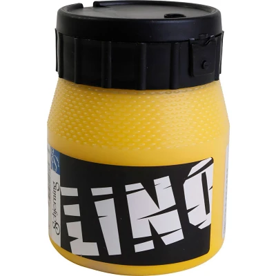 Afbeelding van Linoleum verf, geel, 250 ml