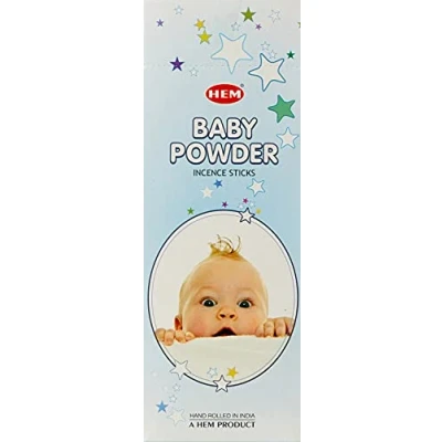 Afbeelding van HEM Wierook Baby Powder Slof (6 pakjes/120 stokjes)