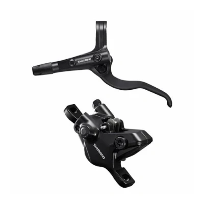 Image de Frein a disque vtt hydraulique shimano mt401 avant noir durite 1000mm ajustable systeme double piston (sans disque) (kit)
