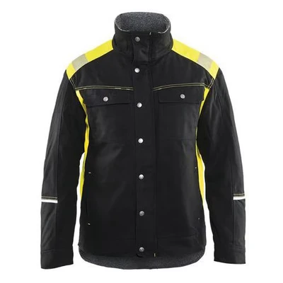 Image de Veste artisan hiver noir/jaune fluorescent