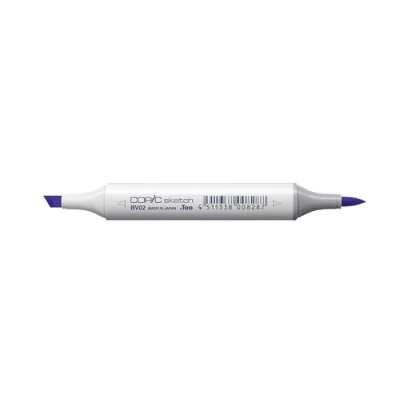 Afbeelding van COPIC Sketch BV02, pruim, Twin Marker met een medium brede punt en &quot;Brush&quot; punt.
