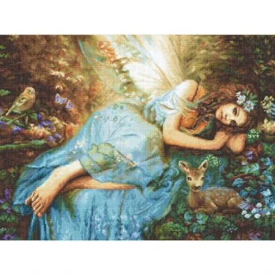 Afbeelding van Borduurpakket SPRING FAIRY LETISTITCH powered bij LUCA S