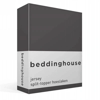 Afbeelding van Beddinghouse Splittopper Hoeslaken Jersey Anthracite 180 x 200/220