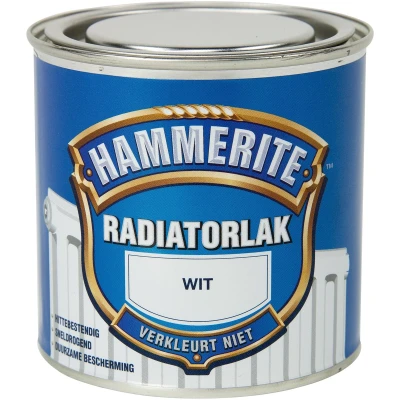 Afbeelding van Hammerite Radiatorlak Wit 0,25 liter