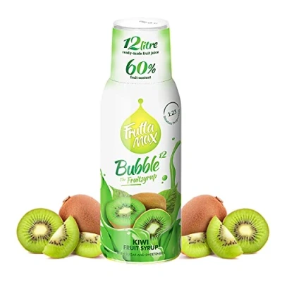 Afbeelding van FruttaMax Fruitsiroopconcentraat Minder suiker met 60% fruit geschikt voor 500 ml sodamachine (Kiwi)