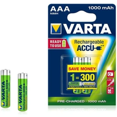 Afbeelding van Varta Micro / aaa r2u 1000mah 2 packs 5703301402