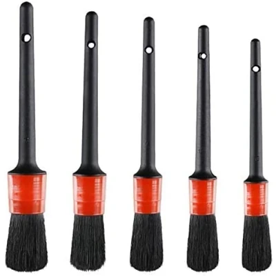 Afbeelding van Detailkwast (5 stuks), automatische detailkwastenset, perfect voor auto, motorfiets, auto reinigingswielen, dashboard, binnen, buiten, leer