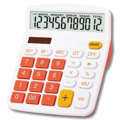 Afbeelding van Mengshen Basisrekenmachines voor kantoor, zonne energie, dubbele voeding, speciale financiële rekenmachine, multifunctioneel, 12 cijferige bureaurekenmachine met standaardfunctie