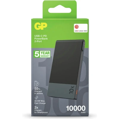 Afbeelding van Gp Powerbank Usb C 10.000 Mah Grijs