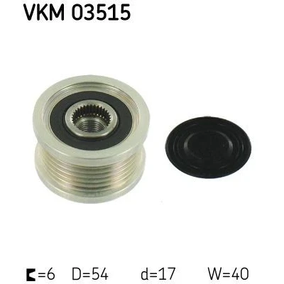 Afbeelding van Skf Vrijloop koppeling dynamo VKM 03515