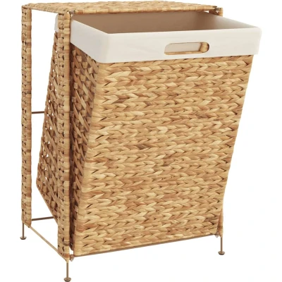 Afbeelding van vidaXL Wasmand 44x34x64 cm waterhyacint