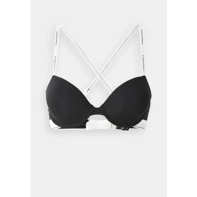 Afbeelding van Calvin Klein Underwear Lightly Lined DEMI ICON Tshirt BH, Dames, Maat: 85B, Black