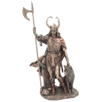 Afbeelding van Nemesis Now Beeld/figuur Loki Norse Trickster God Bronskleurig