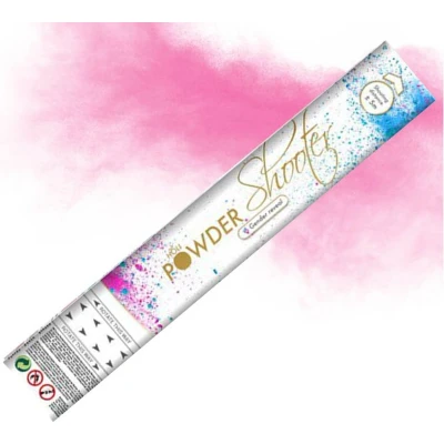 Afbeelding van Poeder shooter Gender Reveal 30cm roze per stuk