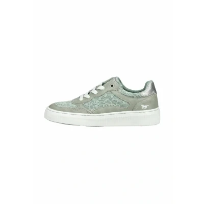 Afbeelding van Mustang Sneaker Sneakers laag, Dames, Maat: 36, Pastellgruen 750 Imitatieleer/ textiel
