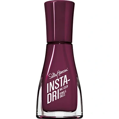 Image de Sally Hansen Vernis à ongles Insta Dri, séchage rapide, effet manucure professionnelle, longue durée de vie, 9,17 ml, 428 fermetures éclair vin