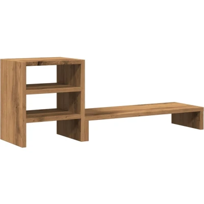 Afbeelding van vidaXL Monitorstandaard met bureau organizer hout artisanaal eiken