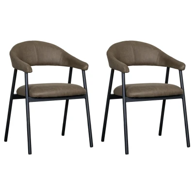 Afbeelding van LABEL51 Amaze Eetkamerstoel Groen Micro Suede Stoel