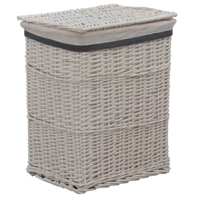 Afbeelding van Wasmand wilgen wit