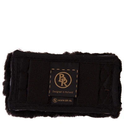Image de BR Protège Gourmette Peau de mouton 5cm Large Noir/black 14cm